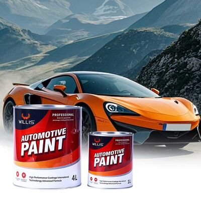 2k Car Refinishing Paint Auto Body Refinish Paint Solid Colors High Gloss Blue Spray Liquid Coating Acrylic Resin