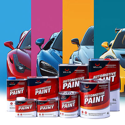Vernice per auto liquida a base acrilica WILLIS 2K giallo medio di alta qualità, vernice spray per riparazioni auto e mobili