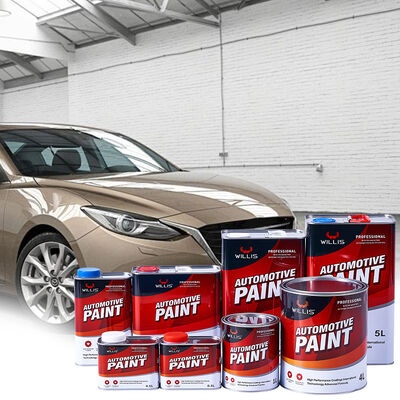 Vernice per auto liquida a base acrilica WILLIS 2K giallo medio di alta qualità, vernice spray per riparazioni auto e mobili