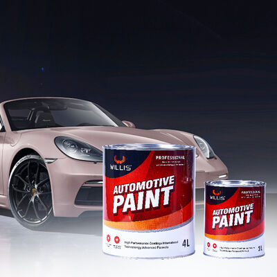 Vernice per auto liquida a base acrilica WILLIS 2K giallo medio di alta qualità, vernice spray per riparazioni auto e mobili