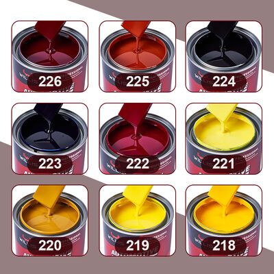 Produttore di vernici auto ad alto contenuto di solidi Vernici automobilistiche blu 1k 2k Vernice di rifinitura per riparazione di carrozzerie