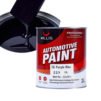 Buon prezzo del produttore 2K Vernice per auto blu viola Rivestimento liquido OEM Disponibile Spray Rifinire Vernice in resina acrilica a due componenti
