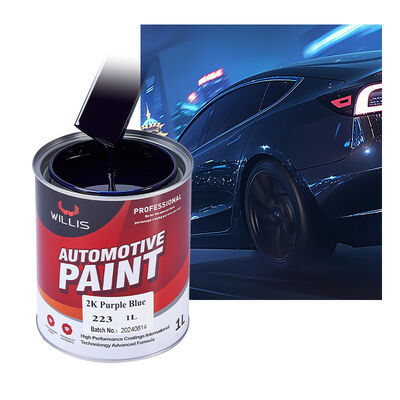 Buon prezzo del produttore 2K Vernice per auto blu viola Rivestimento liquido OEM Disponibile Spray Rifinire Vernice in resina acrilica a due componenti