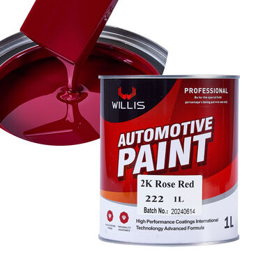 Chinese Automotive Paint Manufacturer's 2K Rose Red Coating Paint Good Price Supplies Car Spray Refinish Two Component Paint
