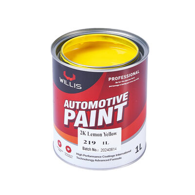 Vernice per ritocco auto 2K giallo limone diretta dalla fabbrica, vernice per riparazione auto e barche a buon prezzo, rivestimento liquido acrilico spray