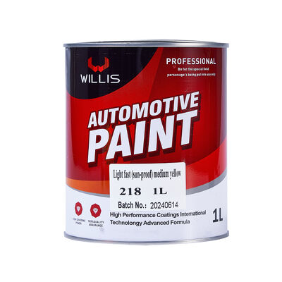 Fabbrica di forniture Auto rifinire riparazione Vernice 2K Giallo medio Acrilico Liquid Coating Bacecoat Top Coat Vernici a spruzzo auto
