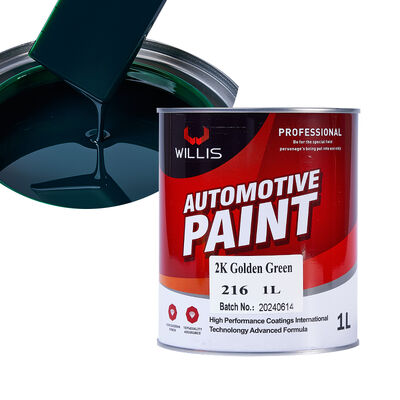 Vernice per auto 2K Golden Green, disponibile in più colori per riparazioni auto, vernice acrilica bicomponente per ritocco