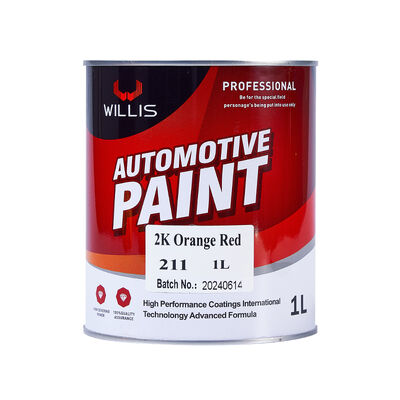 Vernice acrilica 2K per autoveicoli, colore rosso arancio metallizzato, best seller, buon prezzo, disponibili più colori