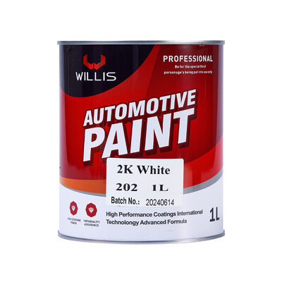 Vendita a caldo 1K 2K Solid White Auto Base Vernice per auto Rivestimento liquido Fabbrica di rivestimento per automobili Metallo di plastica Rifinire principalmente resina acrilica