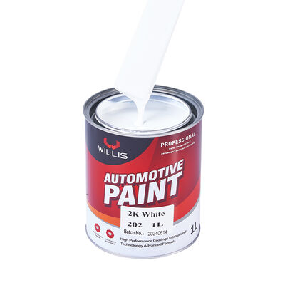 Vendita a caldo 1K 2K Solid White Auto Base Vernice per auto Rivestimento liquido Fabbrica di rivestimento per automobili Metallo di plastica Rifinire principalmente resina acrilica