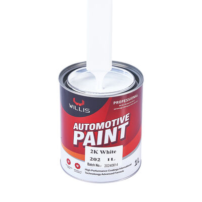 Vendita a caldo 1K 2K Solid White Auto Base Vernice per auto Rivestimento liquido Fabbrica di rivestimento per automobili Metallo di plastica Rifinire principalmente resina acrilica