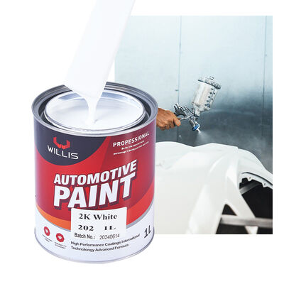 Vendita a caldo 1K 2K Solid White Auto Base Vernice per auto Rivestimento liquido Fabbrica di rivestimento per automobili Metallo di plastica Rifinire principalmente resina acrilica