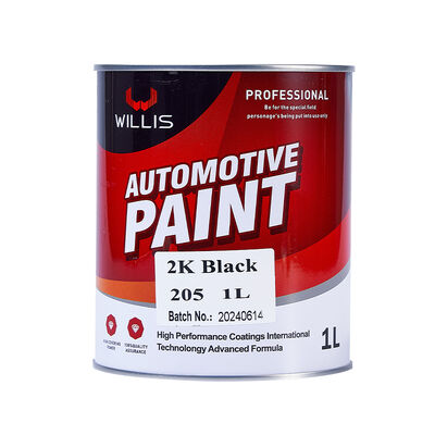 2K Vernice nero per rivestimenti automobilistici Vernice metallica per auto in colore Rifinitura Bicomponente Acrilico Basecoat Top Coat Molti colori