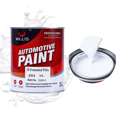 Rivestimento automobilistico bianco 2K Resina acrilica a due componenti e basamento epossidico Top Coat per la verniciatura e la rifinitura della vernice di riparazione delle auto