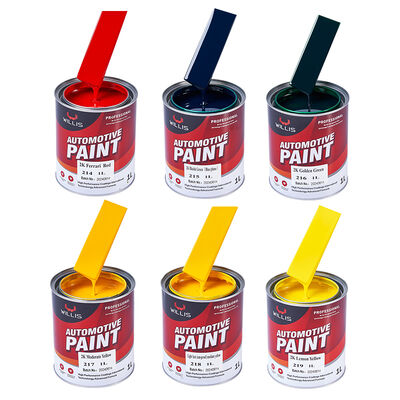 Factory Supply High Gloss 2K Moderate Yellow Solid Car Paint Coating & Paint Automotive Thinner Car Paint Hardener