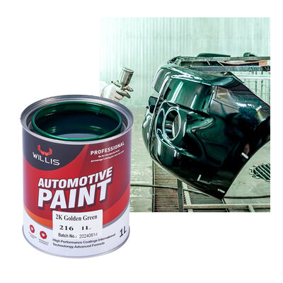 Vendita a caldo 2K Verde Oro Verde Vernice per auto Multiplici colori Disponibili Basecoat Rifinire Rivestimento Vernice Auto Riparazione Vernice
