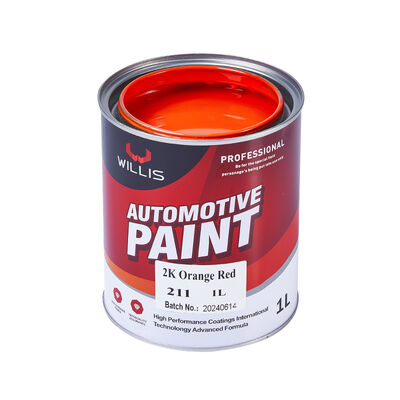 High Quality 2K Acrylic Coating & Paint Orange Red Automotive Color Hot Selling with Good Price Multiple Colors Available