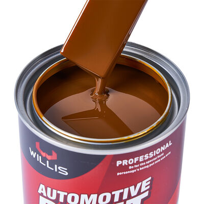 Vernice per auto base trasparente giallo ferro 1K, resina acrilica, rivestimento liquido, applicazione a spruzzo, finitura auto OEM
