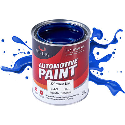 Vernice per auto 1K Blu verdastro Vernice automobilistica Colore solido Basecoat 1K con rivestimento in resina acrilica Vernice per ritocco auto