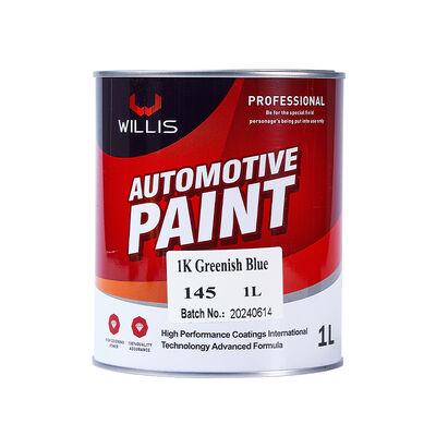 Vernice per auto 1K Blu verdastro Vernice automobilistica Colore solido Basecoat 1K con rivestimento in resina acrilica Vernice per ritocco auto