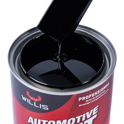 Vernice per ritocco automobilistico liquida 1K Extra Black, vernice di base monocolore 1K per rivestimenti automobilistici in plastica neri