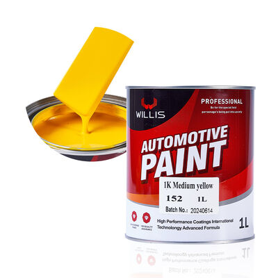 Vendite dirette di fabbrica 1K Giallo medio Resina acrilica a un componente Vernice per riparazione auto liquida Prezzo ultra-basso Rivestimento e vernice a spruzzo