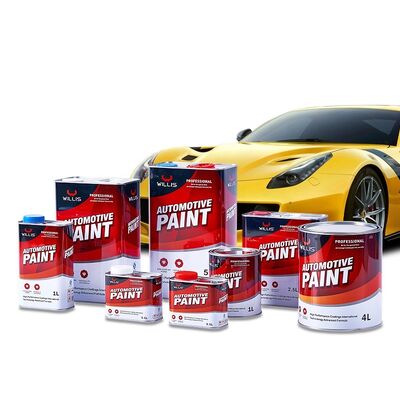 Vendite dirette di fabbrica 1K Giallo medio Resina acrilica a un componente Vernice per riparazione auto liquida Prezzo ultra-basso Rivestimento e vernice a spruzzo