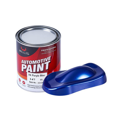 Willis 1K Auto Refinish Basecoat Solid Purple Blue Acrylic Resin Coating Putty Paint Automotive Coating From China