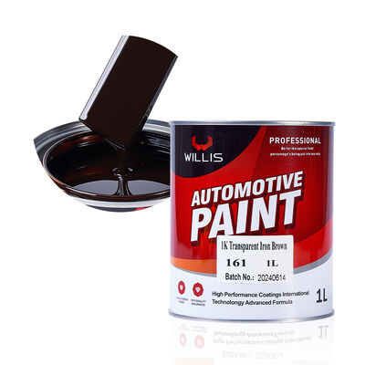 Vendita calda 1K Acrilica Resina Vernice auto a basso prezzo Ferro marrone Spara tono metallico Applicazione Riparazione auto Vernice sottile Vernice