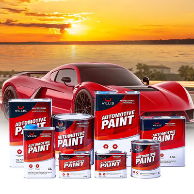 Vernice spray per auto 1K Arancio Rosso Primer con diluente e indurente, rivestimento liquido in resina acrilica trasparente per riparazioni