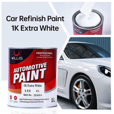 Buon Prezzo Extra Bianco Auto Base Riparazione Auto Rivestimento 1k Acrilico Resina Vernice con più sottile Alta Qualità Auto Rifinitura Vernice