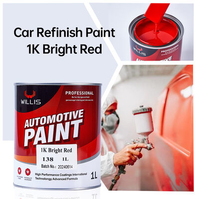 Vernice acrilica per auto a due componenti, rosso brillante 1K di alta qualità, rivestimento liquido per la riparazione di auto, prezzo all'ingrosso di fabbrica