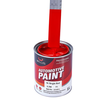 Vernice acrilica per auto a due componenti, rosso brillante 1K di alta qualità, rivestimento liquido per la riparazione di auto, prezzo all'ingrosso di fabbrica