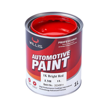 Vernice acrilica per auto a due componenti, rosso brillante 1K di alta qualità, rivestimento liquido per la riparazione di auto, prezzo all'ingrosso di fabbrica