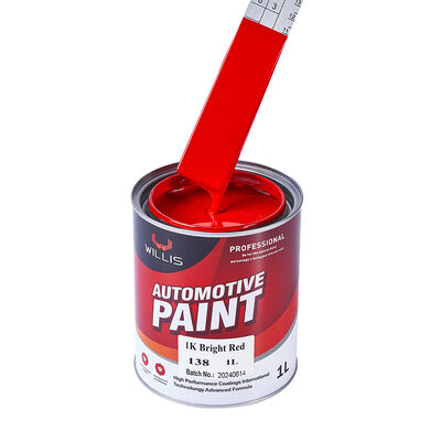 Vernice acrilica per auto a due componenti, rosso brillante 1K di alta qualità, rivestimento liquido per la riparazione di auto, prezzo all'ingrosso di fabbrica