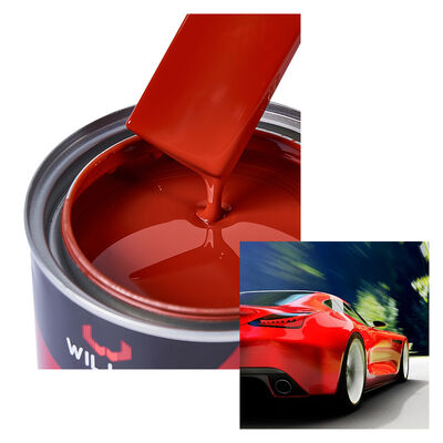 1K Vernice a spruzzo per auto di ferro rosso Uncomponente Acrilica Resina Liquida Automotive Vernice di rifinitura Colore solido Vernice a colori 1K Cina