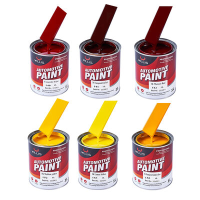 WILLIS 1K Vernice a spruzzo per auto arancione monocomponente Automotive Refinish Resina acrilica Rivestimento liquido Colore solido Vernice a colori 1K Cina
