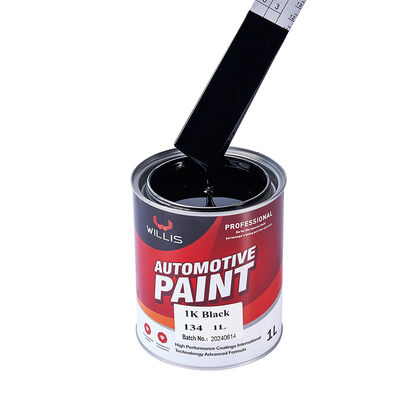 WILLIS 1K Vernice nero per autoveicoli a spruzzo Un componente per l'automotive Rifinitura resina acrilica Rivestimento liquido Colore solido Vernice a colori 1K Cina