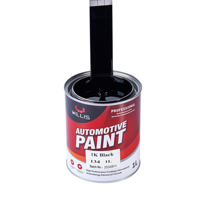 WILLIS 1K Vernice nero per autoveicoli a spruzzo Un componente per l'automotive Rifinitura resina acrilica Rivestimento liquido Colore solido Vernice a colori 1K Cina