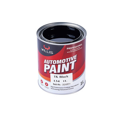 WILLIS 1K Vernice nero per autoveicoli a spruzzo Un componente per l'automotive Rifinitura resina acrilica Rivestimento liquido Colore solido Vernice a colori 1K Cina