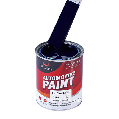 Vernice liquida in resina acrilica da 1K per rifinitura auto Vernice monocomponente blu solido del lago