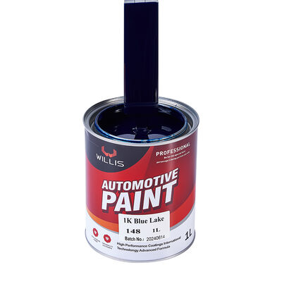 Vernice liquida in resina acrilica da 1K per rifinitura auto Vernice monocomponente blu solido del lago