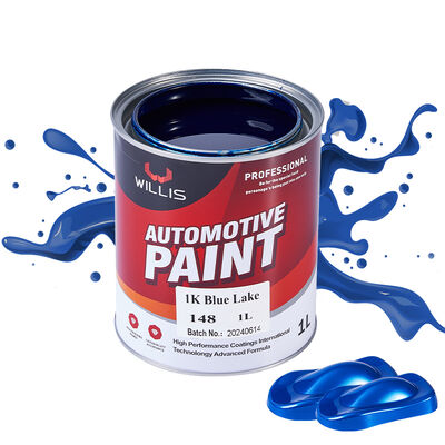 Vernice liquida in resina acrilica da 1K per rifinitura auto Vernice monocomponente blu solido del lago