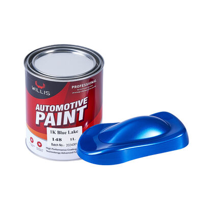 Vernice liquida in resina acrilica da 1K per rifinitura auto Vernice monocomponente blu solido del lago