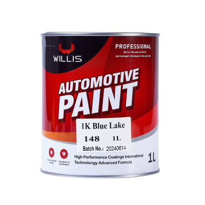Vernice liquida in resina acrilica da 1K per rifinitura auto Vernice monocomponente blu solido del lago