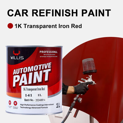 1K Trasparente Rosso Ferro Vernice Spray per Auto Rivestimento Liquido Realizzato in Resina Acrilica per Ritocco Auto Lavori di Verniciatura Auto Metallizzata