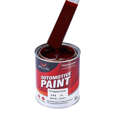 1K Trasparente Rosso Ferro Vernice Spray per Auto Rivestimento Liquido Realizzato in Resina Acrilica per Ritocco Auto Lavori di Verniciatura Auto Metallizzata