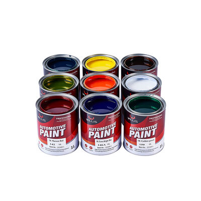 Vernice a colori WILLIS 1K per auto rivestita di plastica in resina acrilica 1K con nero extra Vernice premium 1K per verniciatura dei rivestimenti dei veicoli