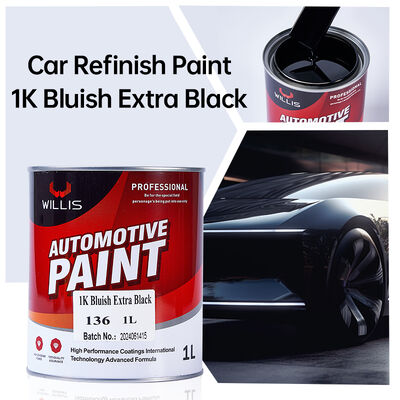 Vernice a colori WILLIS 1K per auto rivestita di plastica in resina acrilica 1K con nero extra Vernice premium 1K per verniciatura dei rivestimenti dei veicoli
