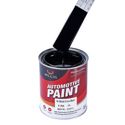 Vernice a colori WILLIS 1K per auto rivestita di plastica in resina acrilica 1K con nero extra Vernice premium 1K per verniciatura dei rivestimenti dei veicoli